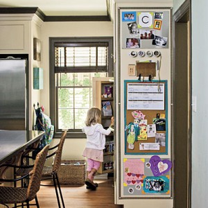 Home Command Center idea from SouthernLiving.com