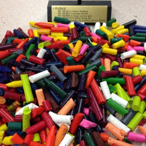 cut crayons