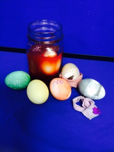 Dying eggs with natural materials is a fun 4-H club activity that teaches a little science too!