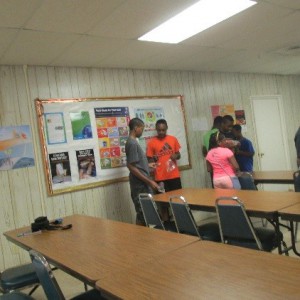 Counselors practices leadership skills by leading teambuilding activities at robotics day camps