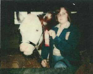 Angel (Clark) Granger showing her steer in Gadsden County, igniting a lifelong passion for 4-H.