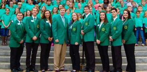 Danielle with her state officer team and Adam Putnam, Florida Commissioner of Agriculture and 4-H Alum.