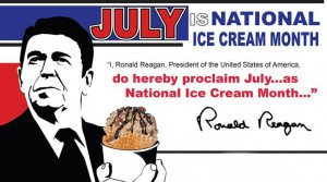 July is National Ice Cream Month