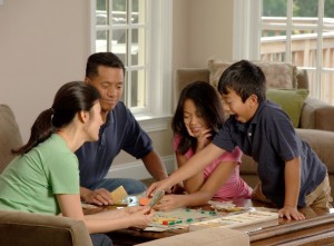 Family game night promotes bonding. Photo credit: commons.wikimedia.org
