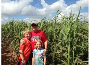 Corn and sorghum mazes are great family fun in October. Photo credit: Carrie Stevenson