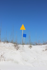 Aligning these markers will assist the snorkeler/diver in locating the Gulf snorkel reef at Park East. The swim is a bit further but the visibility is much better.