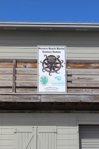 Navarre beach marine science station sign