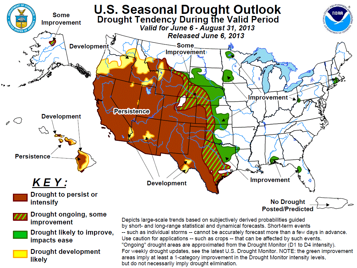 6-6-13 Drought Outlook