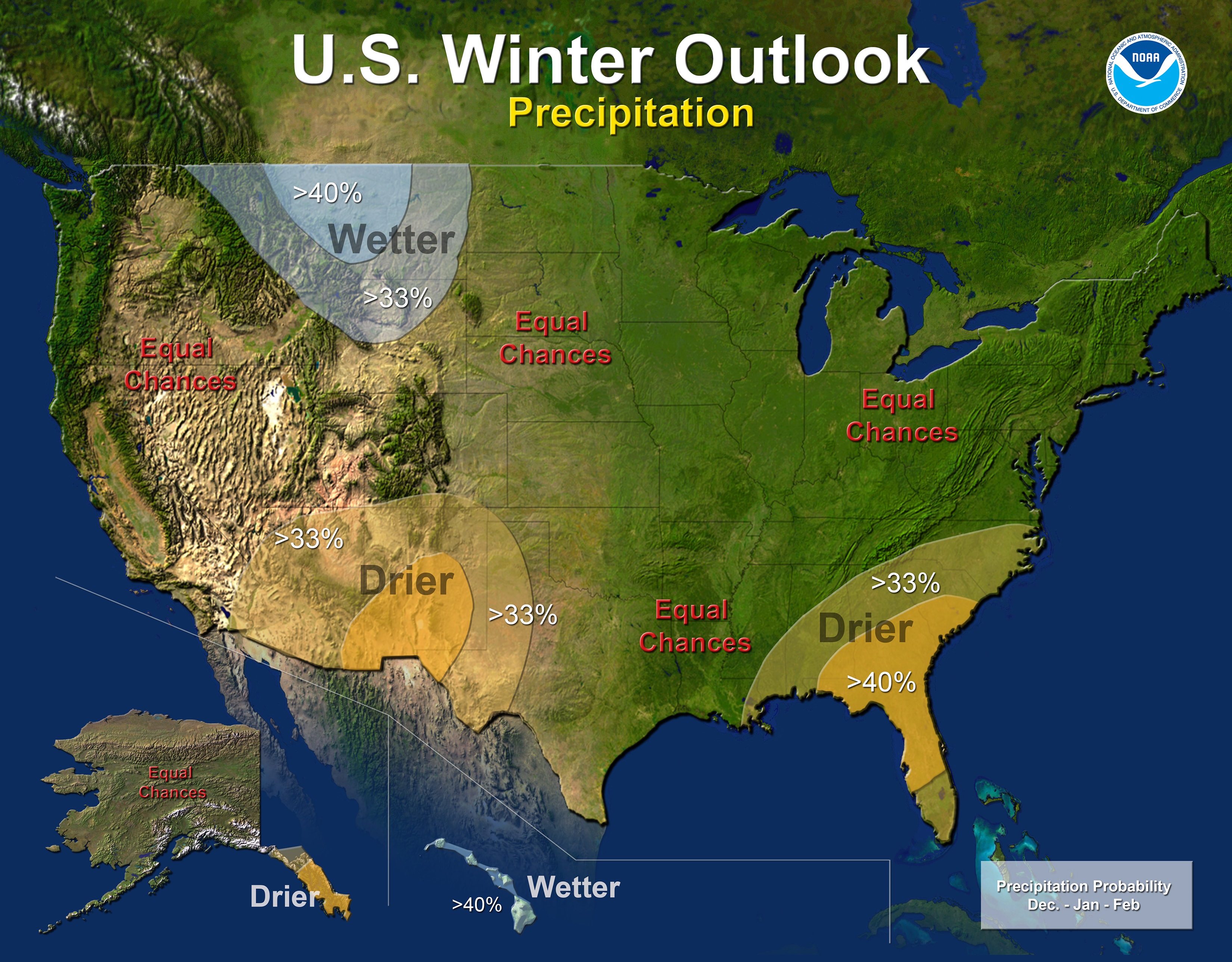13-14 Winter Precipitation Outlook Map