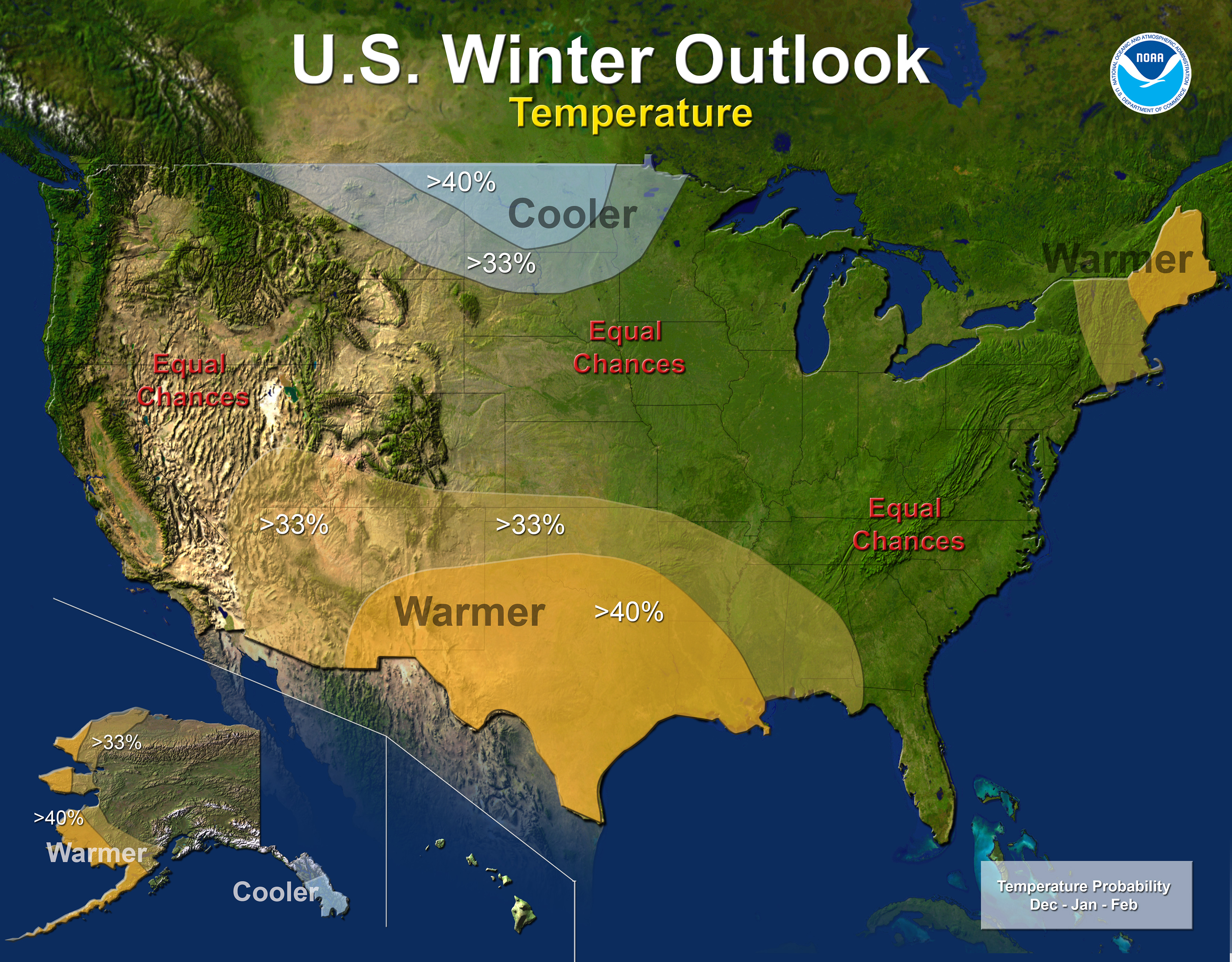 13-14 Winter Outlook Temp Map