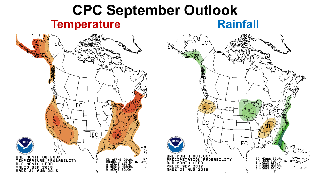 Climate Prediction Center Sept 16 Outlook