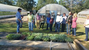 Participants of the Protected Agriculture Tour visited Fox Family Farm in Cottondale, FL. Photo Credit: Libbie Johnson, UF/IFAS Extension.