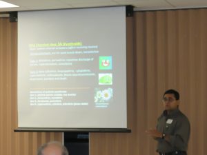 Dr. Ayanava Majumdar presenting at the Panhandle Fruit & Vegetable Conference.
