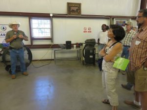 Mack Glass welcomes Citrus Tour participants to Cherokee Satsuma's packing house. Photo Credit: Doug Mayo, UF/IFAS Extension.