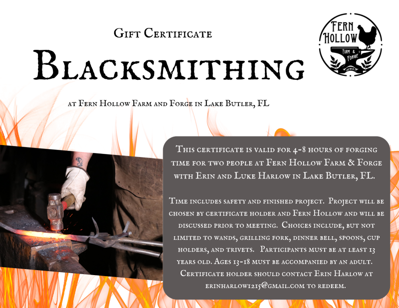 Blacksmithing Experience for 2 People Photo