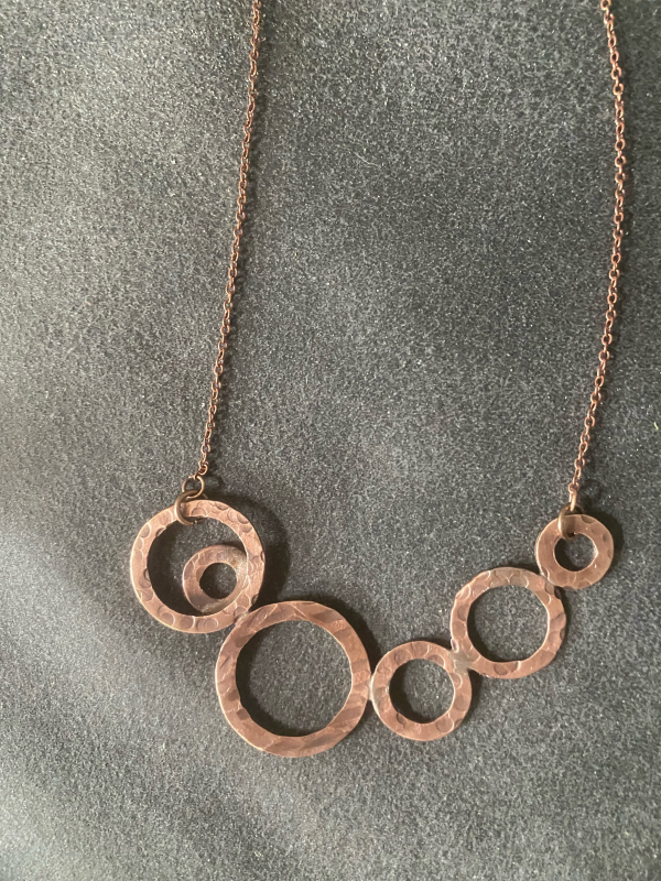 Hand made copper necklace Photo