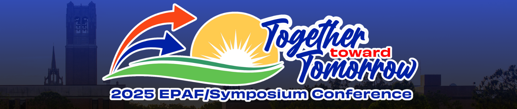 Graphic element for 2025 EPAF/Symposium Conference featuring tagline 